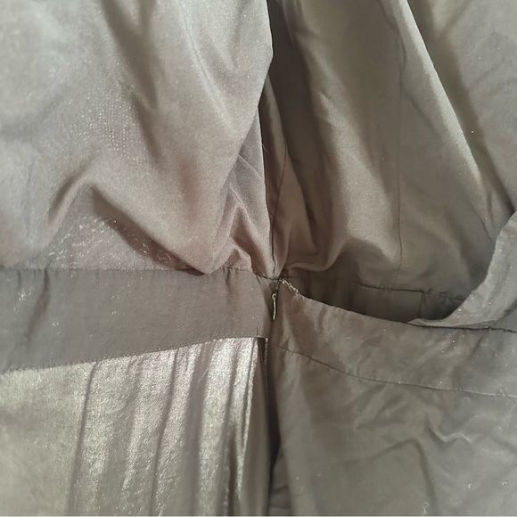 Loft Black Wrap Dress Women’s size 6 - Built in Romper. Flutter short sleeves - Picture 13 of 16